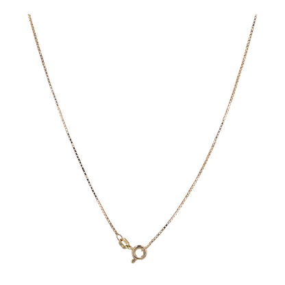 14K Yellow Gold Quartz Pendant Necklace