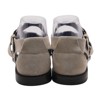 Gray Flat Sandals