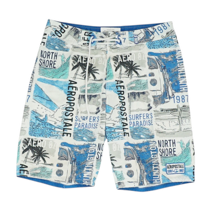 Blue Graphic Swim Bottom