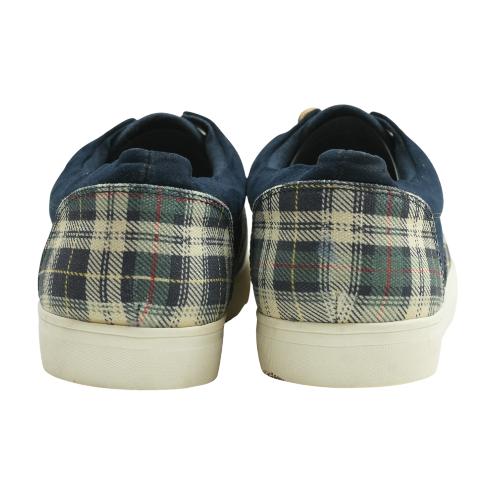 Navy Lace-Up Casual Shoes