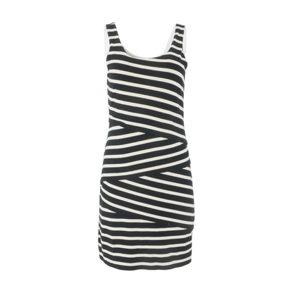 Black Striped Mini Dress