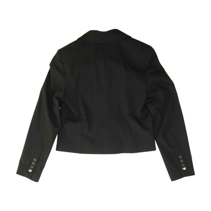 Black Solid Blazer