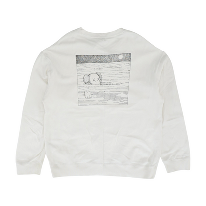 Beige Solid Sweatshirt Pullover