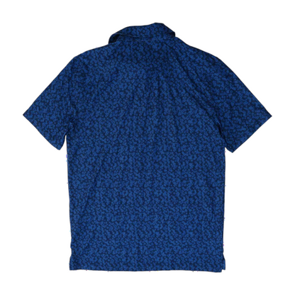Blue Polka Dot Short Sleeve Polo