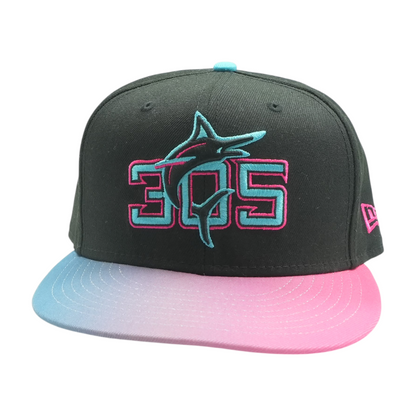 Black Miami Marlins Ballcap