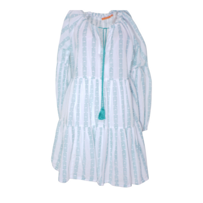 White Abstract Mini Dress