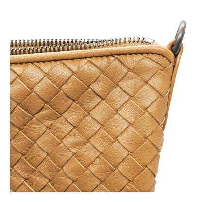 Chene Intrecciato Leather Convertible Top-Handle Bag