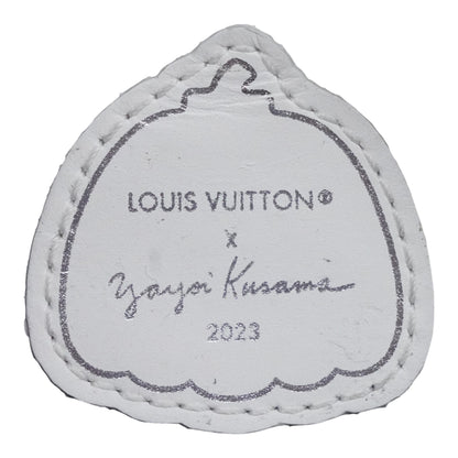 Black & White Infinity Dots Elizabeth Pencil Pouch in Epi Leather