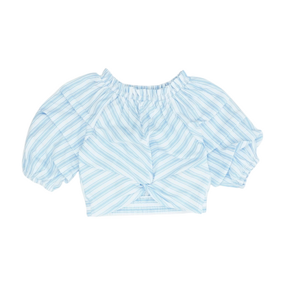 White Striped Blouse