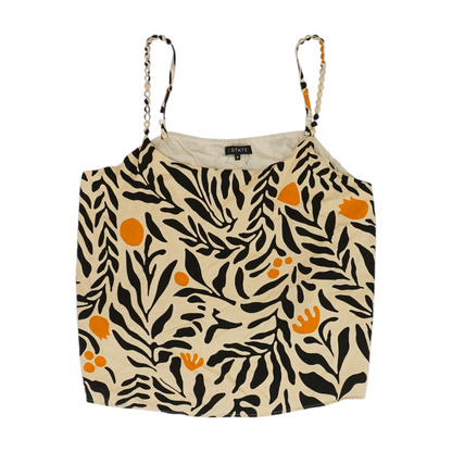 Beige Print Blouse