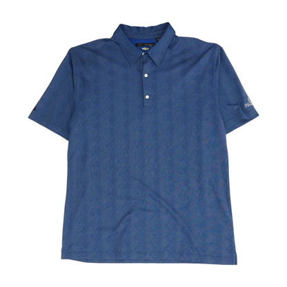 Blue Striped Short Sleeve Polo