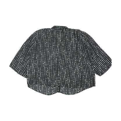 Black Polka Dot Button Down