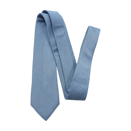 Blue Geometric Neck Tie
