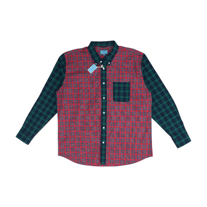 Red Plaid Long Sleeve Button Down