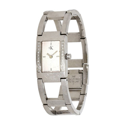Women's Dress Stainless Steel Diamond Accent Bracelet Watch
