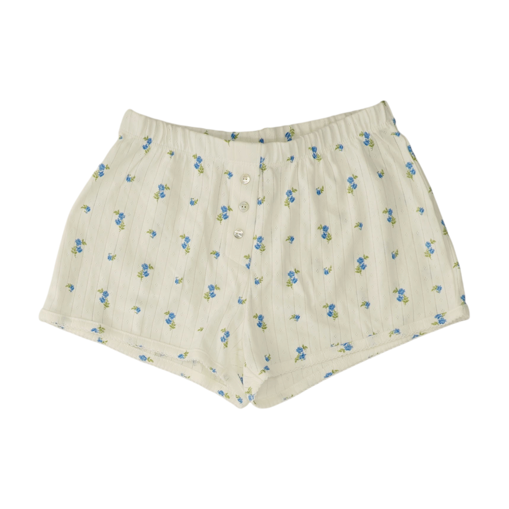 White Floral Pajama Bottom