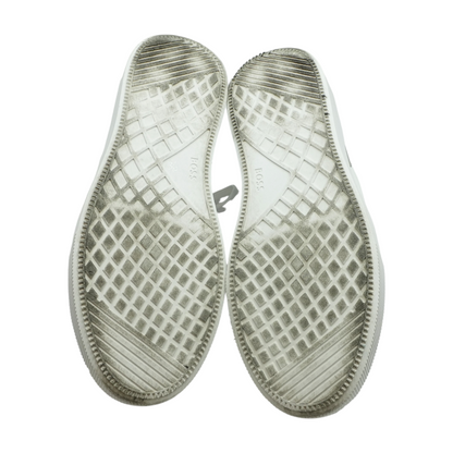 White Low-Top Athletic Shoes