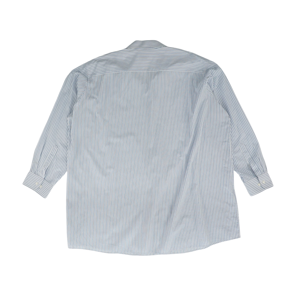 White Striped Long Sleeve Button Down