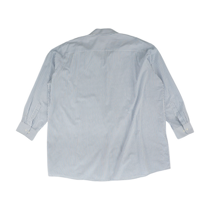 White Striped Long Sleeve Button Down
