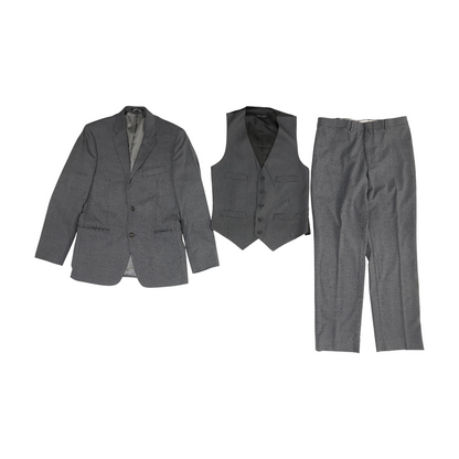 Gray Solid Suit