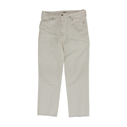 White Solid Jeans