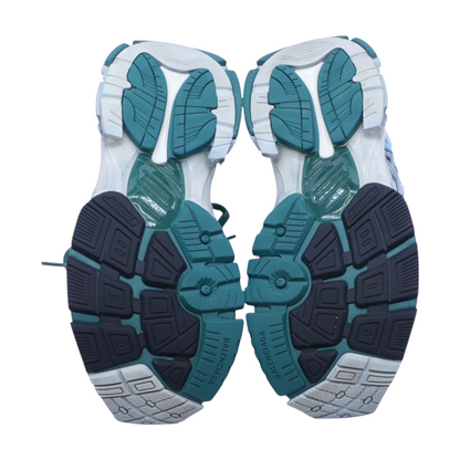Runner Sneaker in Blue, White, and Grey