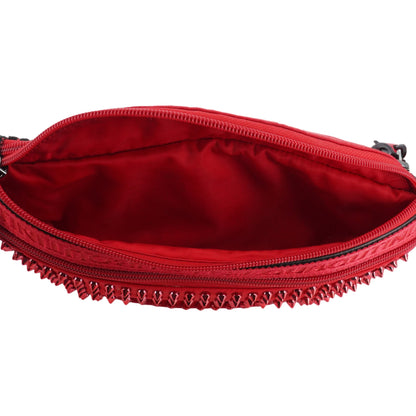 Red Paris NYC Spiked Waist Bag