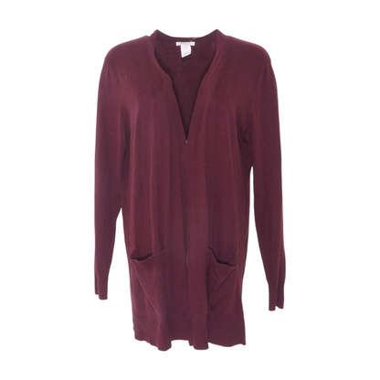 Maroon Cardigan Sweater