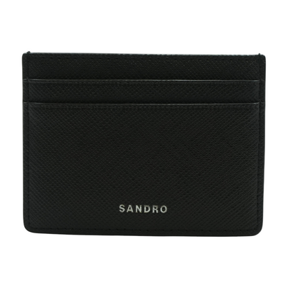 Black Reconstituted Leather Cardholder