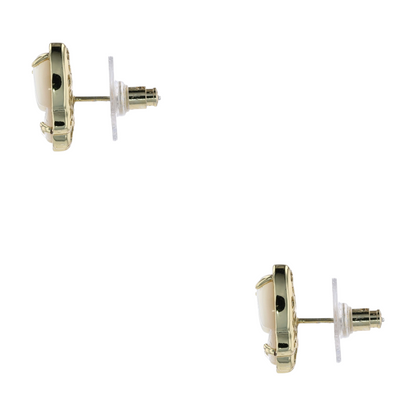 Costume Mother Of Pearl Stud Earrings