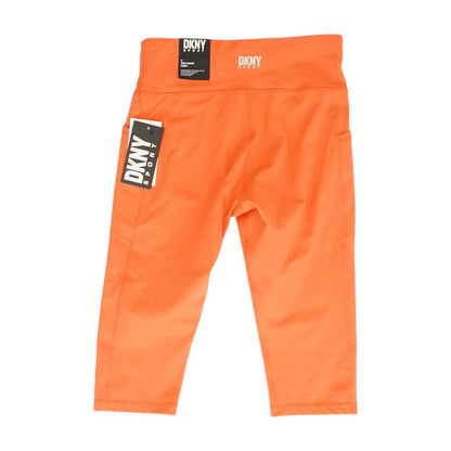 Orange Solid Leggings