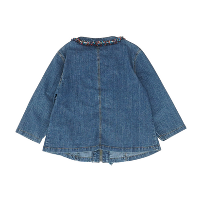 Blue Plus Solid Denim Jacket