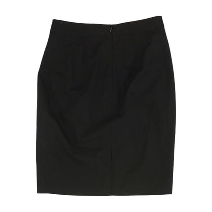 Black Solid Mini Skirt