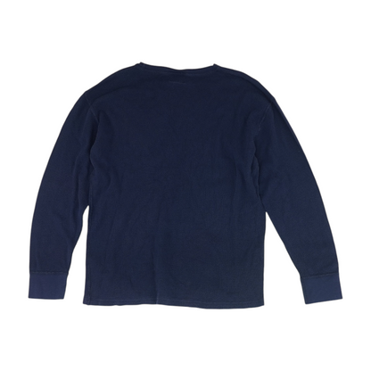 Navy Solid Pajama Top