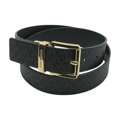 Black Reversible Faux Leather Belt