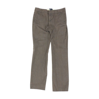 Brown Check Chino Pants