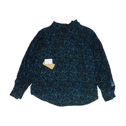 Navy Abstract Blouse