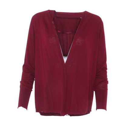 Maroon Cardigan Sweater