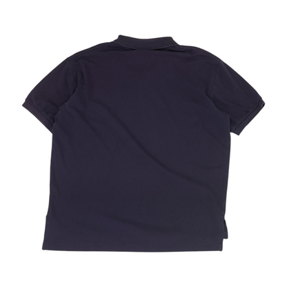 Navy Solid Short Sleeve Polo
