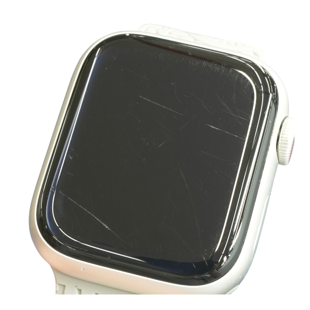 Apple 41mm Series 9 Silver Smartwatch Gray Band S/M – Image 4