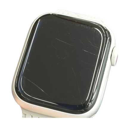 Apple 41mm Series 9 Silver Smartwatch Gray Band S/M – Image 4
