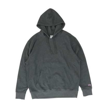 Charcoal Solid Hoodie Pullover
