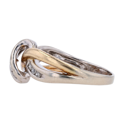 1/6 ctw 14K Two-Tone Gold Diamond Fashion Ring