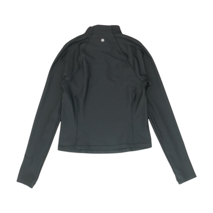 Black Solid 1/4 Zip Pullover