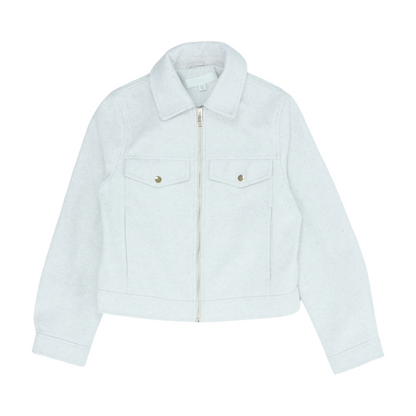 Beige Solid Jacket