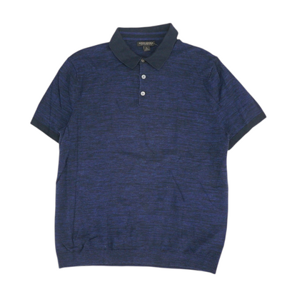 Navy Solid Short Sleeve Polo