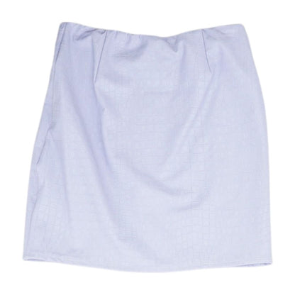 Purple Solid Mini Skirt