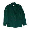 Green Solid Blazer