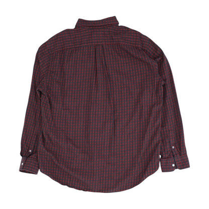 Red Check Long Sleeve Button Down