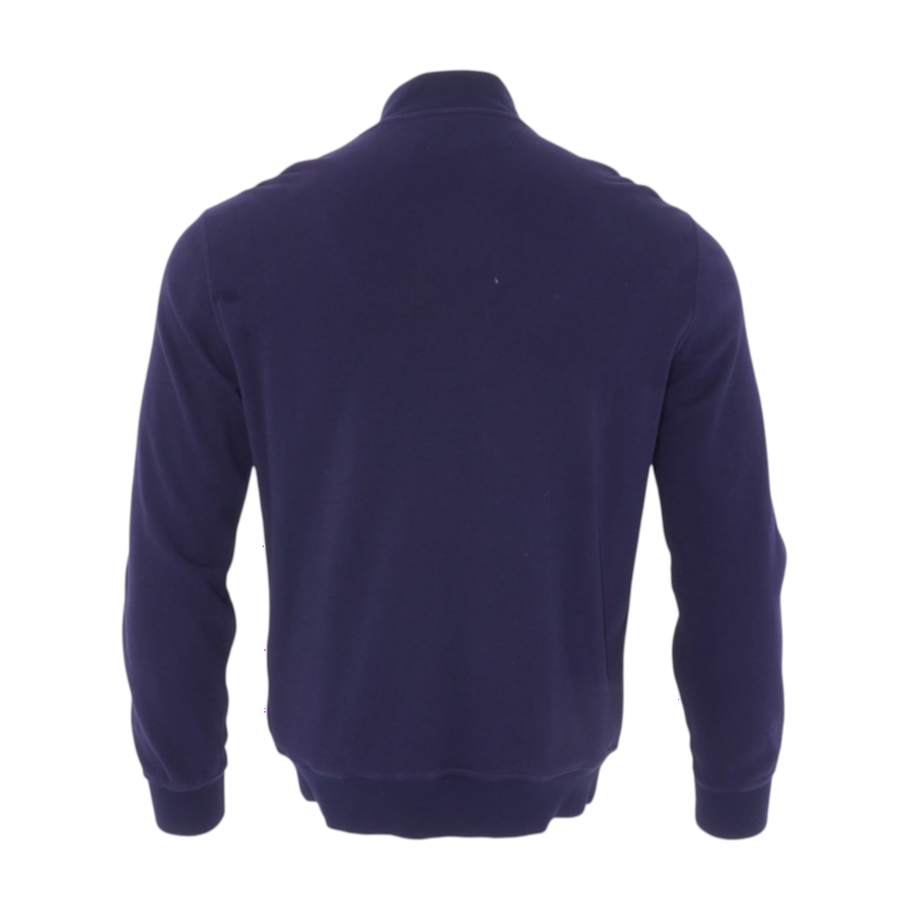 Navy Cotton Full-Zip Cardigan Sweatshirt